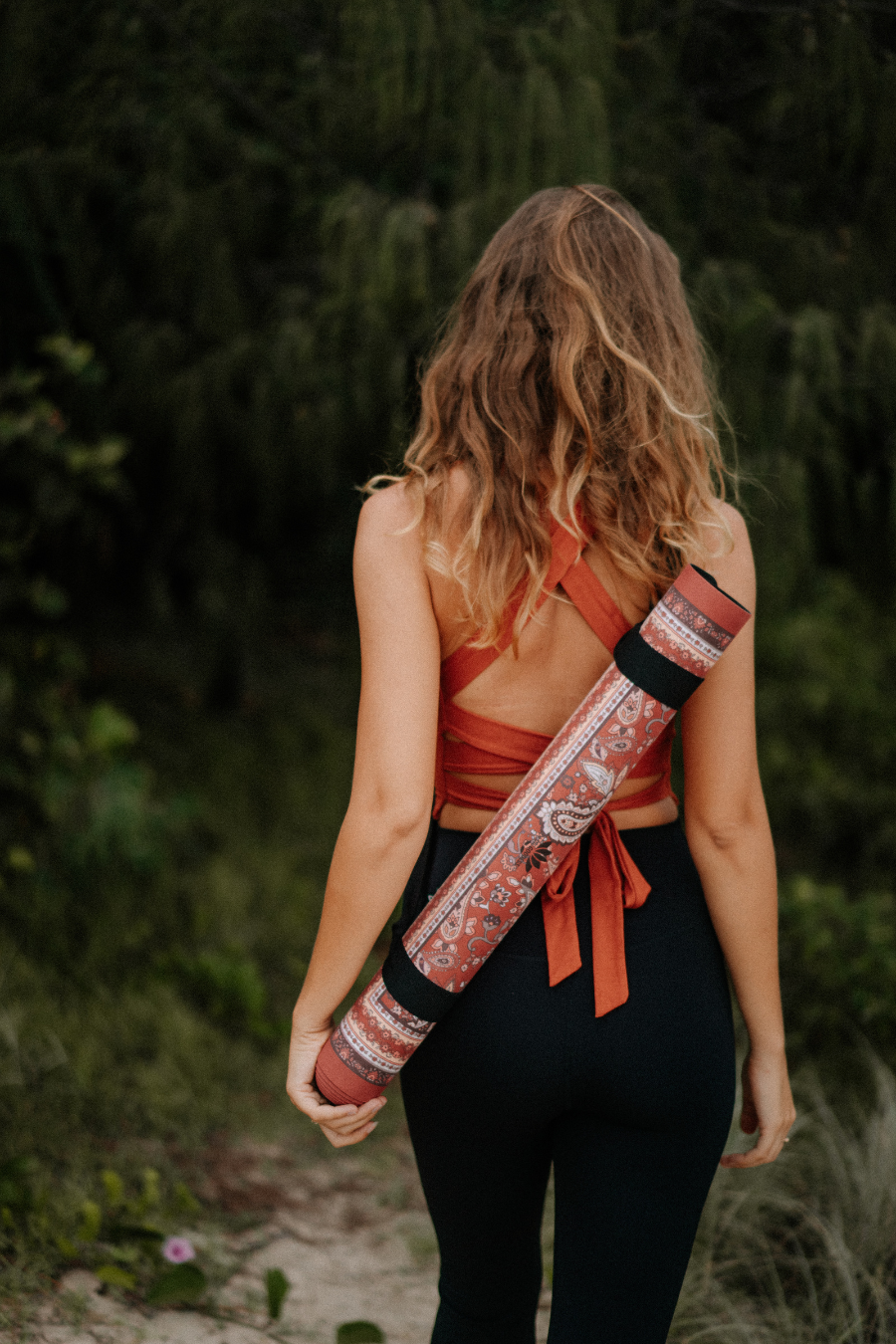 Yoga Mat - TRAVEL Paisley Earth Slim Foldable (1.5mm) – Divine