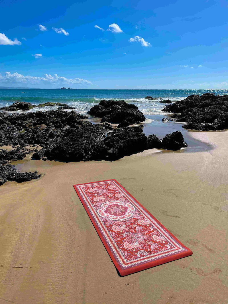 Divine Essentials™ Miracle Yoga and Pilates Mat - Paisley Earth Print (6mm)