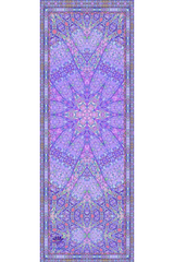 Divine Essentials™  -  "Starburst" Natural Rubber Yoga Fitness Mat - Lilac (3.5mm)