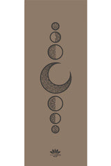 Divine Essentials™ Luna Natural Rubber Yoga Fitness Mat - Espresso (5mm)