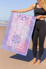 Divine Essentials ™ Moonlight design Slim and Foldable Travel Yoga Mat  (1.5mm)