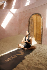Divine Essentials™ - "Luna" Natural Rubber Yoga Fitness Mat - Gold (5mm)
