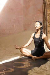 Divine Essentials™ - "Luna" Natural Rubber Yoga Fitness Mat - Gold (5mm)