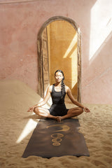 Divine Essentials™ - "Luna" Natural Rubber Yoga Fitness Mat - Gold (5mm)