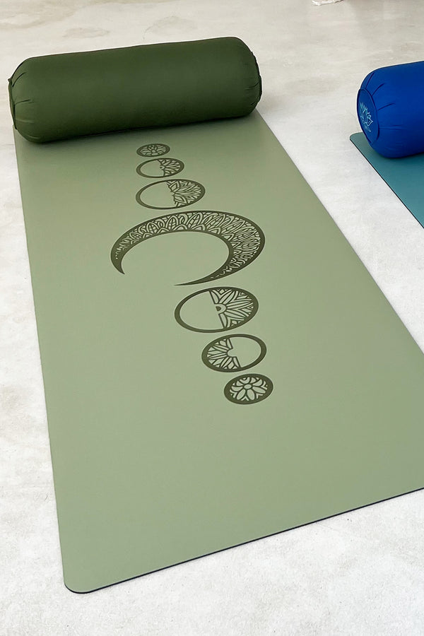 Divine Essentials™ - "Luna" Premium Rubber Yoga Fitness Mat - Olive (5mm)