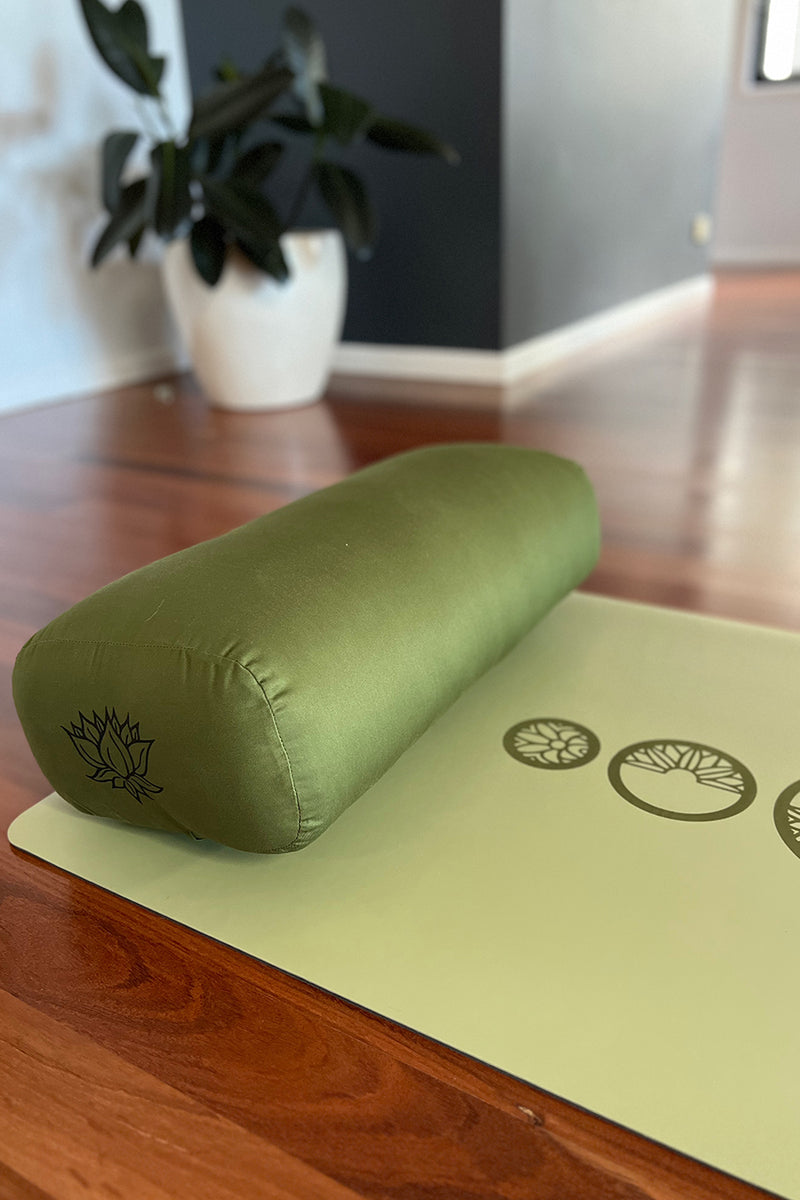Divine Essentials™ - "Luna" Premium Rubber Yoga Fitness Mat - Olive (5mm)