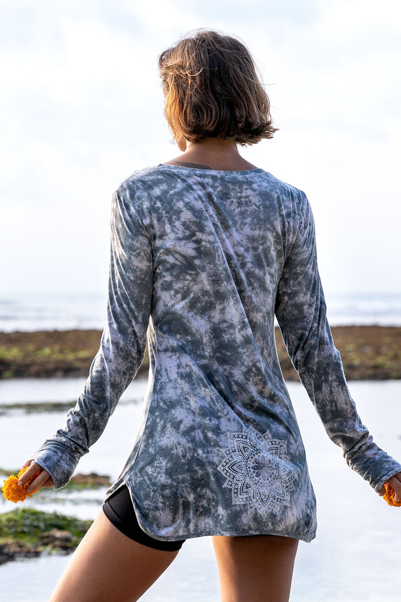 Divine Wear™ Splendour Tie Dye Long Sleeve Top